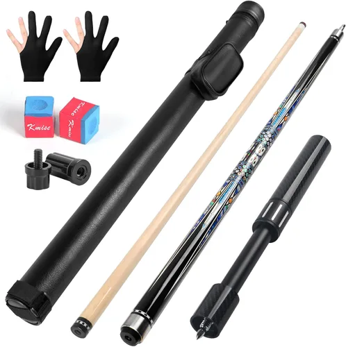 Miniatura 18 de Kmise Pool Cue Stick Set,4 Colors Canadian Maple Cue,Pool Sticks for Adults,Tacos de Billar 18 19 20 21oz for Beginner