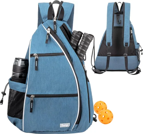 Miniatura 24 de Sucipi Pickleball Bag - Men's & Women's Pickleball Backpack, Adjustable Sling Bag w/Fence Hook/Large Capacity/Safety Pocket Azul