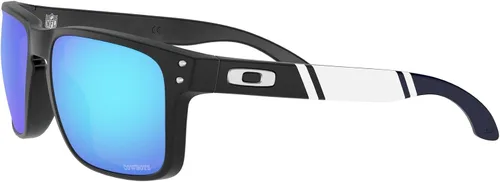 Miniatura 3 de Oakley Mens OO9102 Holbrook NFL Collection Square Sunglasses Negro/Lente Etch/Prizm Sapphire