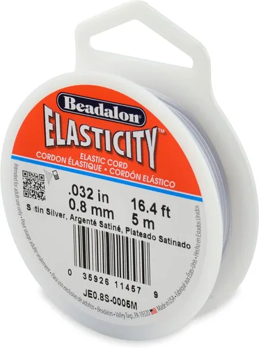 Miniatura 15 de Beadalon Elasticity - Cordón elástico (0,8 mm, 5 m), transparente