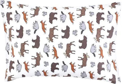 Hudson Baby Funda de almohada unisex de algodón para bebé, Animal Adventure, talla única