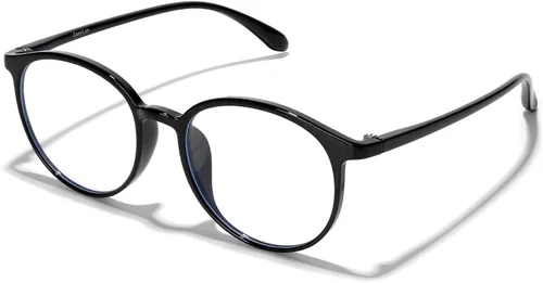 ZanyLen Lentes de luz azul, para computadora para mujeres y hombres, antirreflejos, antirreflejos, antirrayos UV, alivian la fatiga ocular, Negro