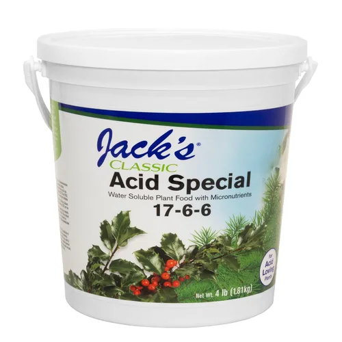 Miniatura 7 de Jack's Classic Fertilizante soluble en agua especial ácido 17-6-6 con micronutrientes para promover el crecimiento vegetativo y floraciones
