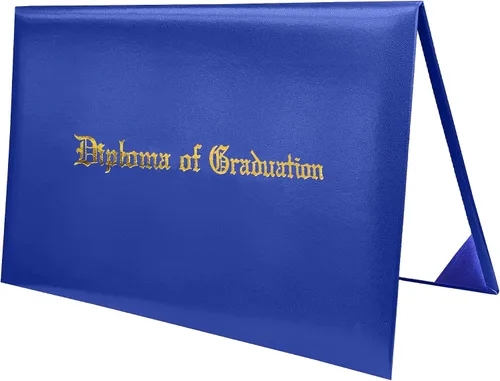 Miniatura 35 de MyGradDay Cubierta de diploma impresa 8.5x11 titular del diploma de graduación cubierta de cuero liso tamaño carta negro