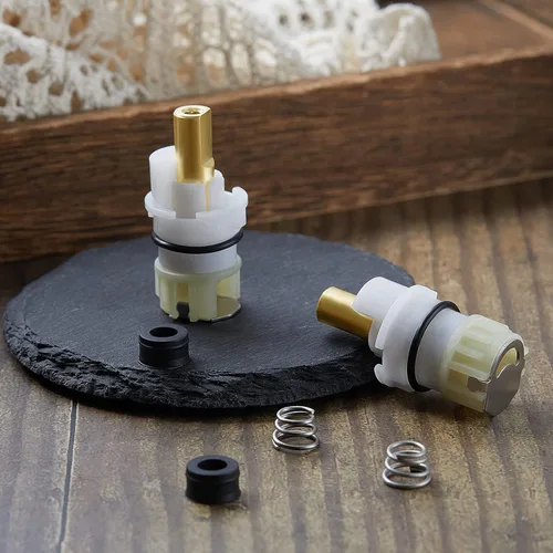 Miniatura 6 de Honoson Rp25513 Kit de reemplazo de vástago de grifo de 2 piezas para kit de reparación de grifo de dos manijas con cartucho Rp4993 asiento