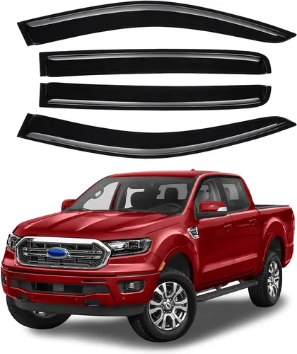 Miniatura 15 de Canvcle RAV4 Rain Guards - Window Visors for Toyota RAV4 2006-2012, Outside-Mount Tape-On Side Window Wind Deflectors for RAV4 Accessories, Vent