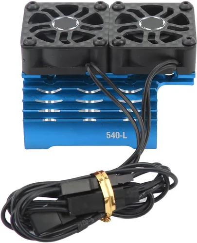 VINGVO Disipador de calor de enfriamiento del ventilador del motor RC, 28000 RPM, ventilador de motor RC, radiador de aluminio, ventilador de