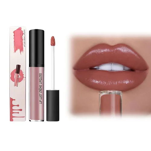 Miniatura 14 de Fauppt Labiales de 12 colores crema para labios, ligeros, mejorados, impermeables, de larga duración, hidratantes, antiadherentes, para mujeres, 001