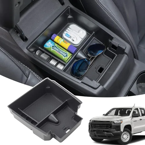 Miniatura 8 de JDMCAR Compatible con bandeja de consola central Chevy Colorado/GMC Canyon accesorios 2015-2020 2021 2022