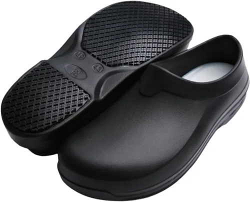 Miniatura 3 de Zapatos de trabajo unisex antideslizantes para hombres y mujeres, impermeables, resistentes al aceite, zapatos de chef de cocina, zuecos