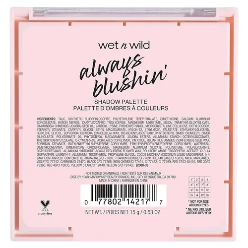 Miniatura 2 de wet n wild Paleta Always Blushin' Always Blushin' 1114217 Siempre Blushin