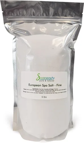 Miniatura 2 de Soapeauty European Spa Salt Fine Grain Sal marina pura natural Remojo de baño, exfoliante corporal y facial, cuidado de la piel de spa