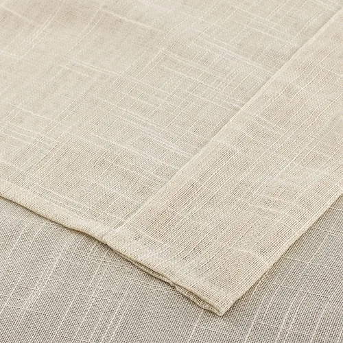 Miniatura 5 de Diamond Home Linens 2 paneles cortos con bolsillo para barra, filtrado de luz, de lino, texturizado, para ventanas pequeñas, 27 pulgadas de ancho x
