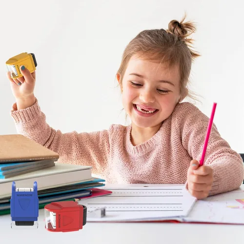Miniatura 6 de Sellos de líneas de escritura a mano, rodillo de línea autoentintada, sellos rodantes, herramienta de práctica de escritura a mano para profesores