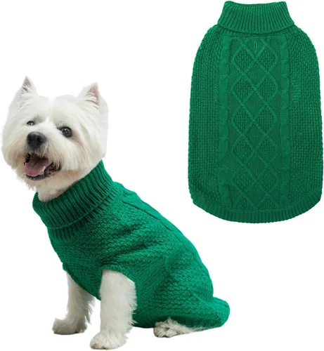 Miniatura 28 de Mihachi Suéteres para Perros Pequeños y Medianos Niña o Niño, Camisa Cálida y Suave para Perros, Abrigo para Perros para Clima Frío con Cuello
