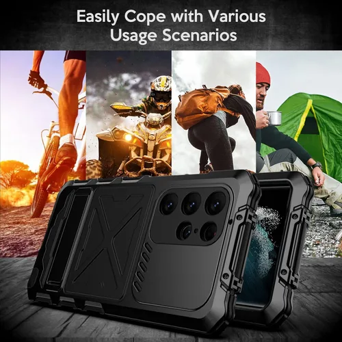 Miniatura 7 de Funda para Galaxy S23 Ultra, funda protectora de cuerpo completo de 360 grados para Samsung Galaxy S23 Ultra, protector de lente a prueba de golpes