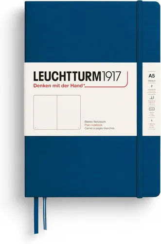 Miniatura 14 de LEUCHTTURM1917 - Cuaderno de tapa dura mediano A5 con 251 páginas numeradas para escritura y diario (lila, con puntos)