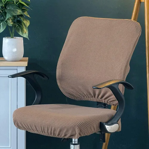 Miniatura 6 de Sunnyway Funda elástica para asiento de silla de oficina, extraíble y elástica, funda de asiento para silla de computadora, de elastano, lavable