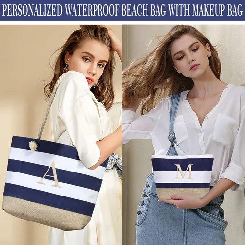 Miniatura 3 de YOOLIFE Beach Bags for Women - Travel Canvas Beach Tote, Pool Waterproof Bag, Travel Essentials, Gifts for Women Birthday