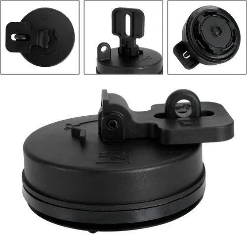 Miniatura 4 de Tapa del Tanque de Combustible Diesel AT323462 43843622 para Excavadora Hitachi Volvo John Deere negro
