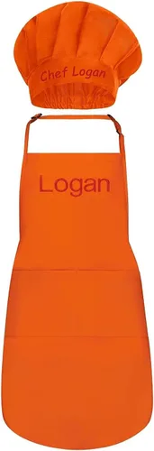 Miniatura 16 de Delantales personalizados para hombres y mujeres – Delantal personalizado con nombre bordado y bolsillos para cocina, pintura, manualidades, salón
