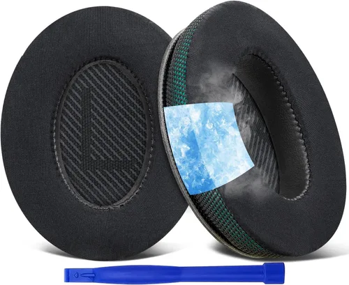Miniatura 17 de SoloWIT Almohadillas de repuesto de gel refrigerante para auriculares Bose QuietComfort 35 (QC35) y Quiet Comfort 35 II (QC35 II), almohadillas