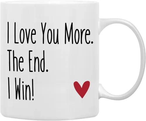 Miniatura 6 de QASHWEY Regalos románticos para ella y él, taza de café negra con texto en inglés "You're The Best Thing I've Ever Found on The Internet", tazas