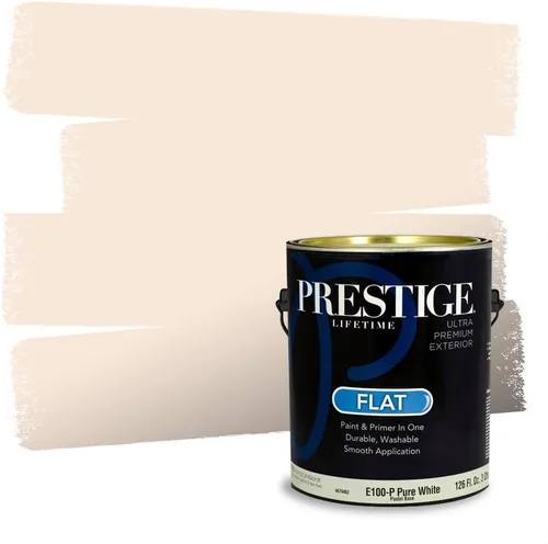 PRESTIGE Pinturas - Pintura y sellador para exteriores todo en uno, 1 galón, acabado mate, color comparable a Valspar* Abalone Pink*