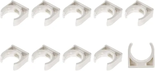 Miniatura 17 de METALLIXITY Clips de tubería de agua de PVC (1.969 in/1.97 pulgadas), 20 unidades, abrazaderas de plástico en forma de U, para manguera de tubería