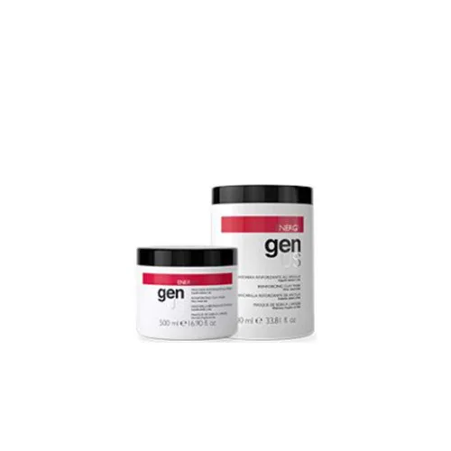 Genus Máscara de arcilla reforzante, mascarilla para el cabello, arcilla roja con hierro y cobre para cabello fino y débil, purifica el cuero