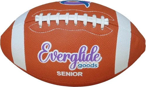 Miniatura 7 de EverGlide - Fútbol americano hecho a mano, piel sintética, tamaño completo y junior, pelota de grano de litchi duradera con cordones de agarre