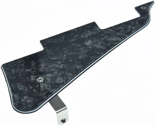 Miniatura 5 de Dopro Golpeador de guitarra LP y soporte de acero inoxidable LP con tornillos de montaje de acero negro para USA Les Paul Aged White