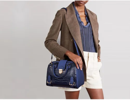 Miniatura 2 de Dasein - Bolso de mano para mujer, diseño de barril, cuero vegano, bolso de hombro, con asa superior, a la moda, bolso de trabajo