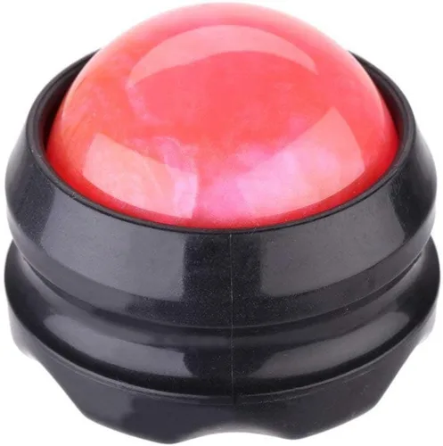 Pelota de masaje manual, alivio del dolor, rodillo de espalda, terapia de auto-masaje y relajación, herramientas de cuerpo completo para dolor Rosa