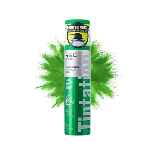 Miniatura 16 de Red by Kiss Tintation - Spray de color temporal para el cabello, 2.82 onzas, secado rápido y a prueba de manchas, tinte lavable de color vivo, spray