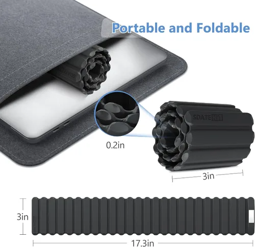 Miniatura 6 de Pesas ajustables de muñeca y tobillo para mujeres y hombres, paquete de 2 (1 libra cada una), brazalete de silicona con peso para pilates, gimnasio