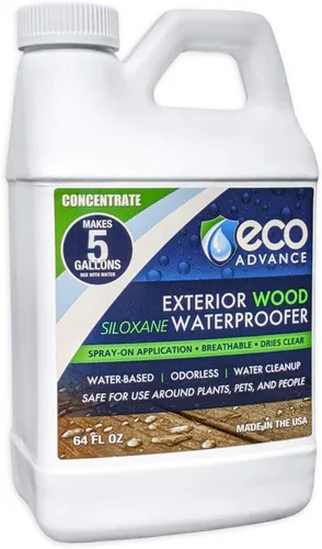 Miniatura 4 de Eco Advance Impermeabilizante de Madera Exterior con Siloxano Sin Olor, Aplicación en Aerosol, Sellador de Madera Impermeable, Seguro para Plantas