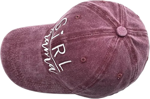Miniatura 3 de NVJUI JUFOPL Gorra de béisbol para mujer y niña, con bordado ajustable y lavado