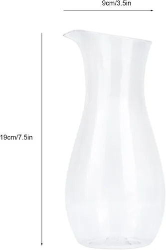 Miniatura 4 de Jarra de vidrio acrílico, jarra de limonada transparente, recipientes de plástico para jugo, botella alta de vidrio de leche para té helado, jugo