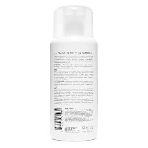 Miniatura 9 de PETER COPPOLA a-Keratin - Champú aclarante – Champú de limpieza suave y profunda sin sulfatos que elimina la acumulación, los aceites y el exceso