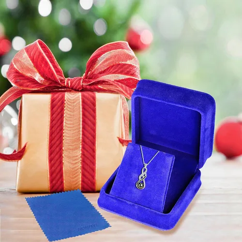 Miniatura 6 de NONNYL Regalos para esposa, aniversario, collar de perlas para mujer, color negro tahitiano, 0.354-0.394 in, calidad AAAA, perlas naturales