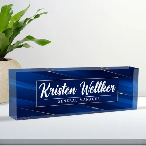 Miniatura 11 de Placa de Nombre Personalizada para Escritorio, Placa de Nombre de Escritorio Personalizada, Placa de Nombre Acrílica Personalizada para Oficina