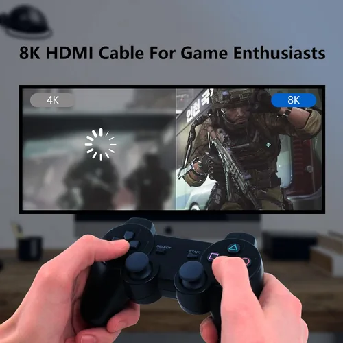 Miniatura 6 de Cable HDMI 2.1 8K de 3 pies, 48 Gbps de ultra alta velocidad para juegos, cables trenzados compatible con 8K @60HZ/4K @120Hz, eARC, HDR dinámico
