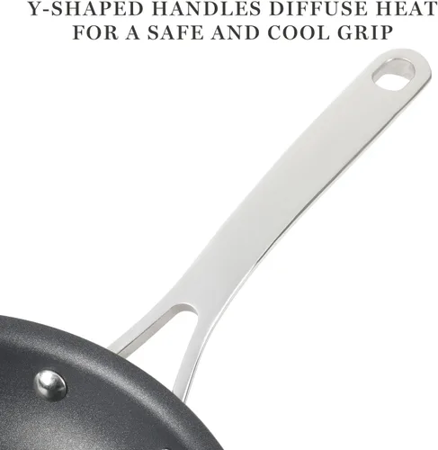 Miniatura 6 de Martha Stewart Juego de 12 Piezas de Utensilios de Cocina Antiadherentes Premium de Aluminio de Calibre Pesado Anodizado Duro, Seguro para Cobre