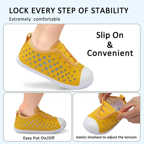 Miniatura 5 de Fires Zapatos de agua para niños y niñas, de secado rápido, transpirables, calcetines de agua descalzos para playa, natación, zapatos deportivos