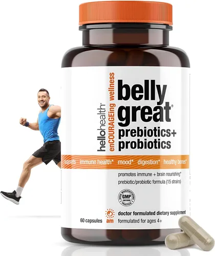 Probiótico diario para mujeres, hombres y niños probióticos – Grandes prebióticos y probióticos para la salud intestinal y el apoyo inmunológico +