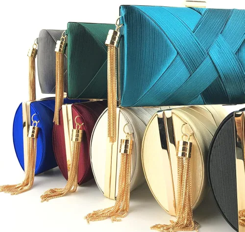 Miniatura 3 de JIAJIA 3294 - Bolsos de mano para mujer con borlas para boda noche