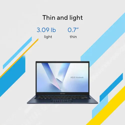 Miniatura 5 de ASUS Vivobook - Laptop FHD de 14 pulgadas para estudiantes y escuelas en casa, Intel Core 5 120U, 8 GB de RAM 256 GB SSD, teclado numérico, Office