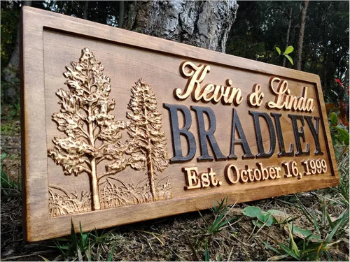 Letreros de boda rústicos de arte de pared de madera, ideas de regalo personalizadas para parejas, apellido de familia, letrero de nombre