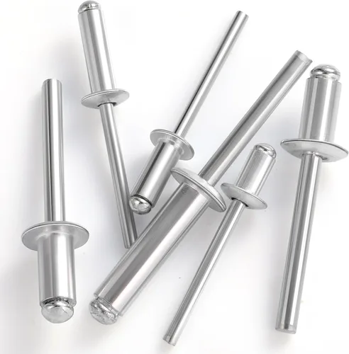 Miniatura 2 de VGBUY (150 unidades) Remaches ciegos de aluminio de 3/16" x1/2", remaches pop de 0.189 x 0.512 in, remaches para metal, plata (VG10109)